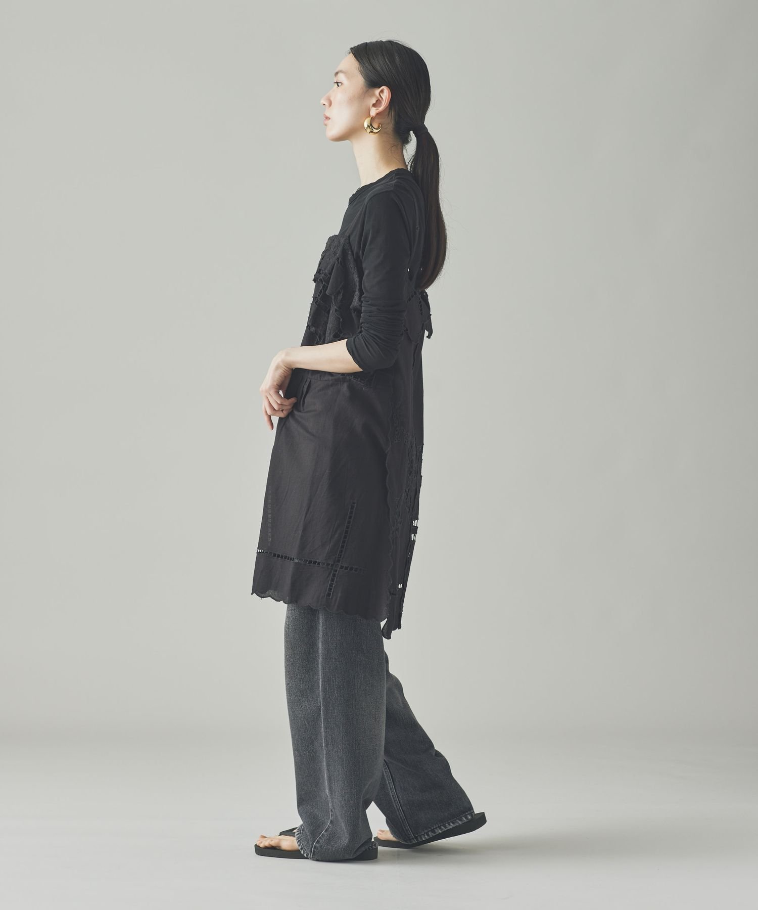 Curensology｜カットワーククロスブラウス | Rakuten Fashion(楽天