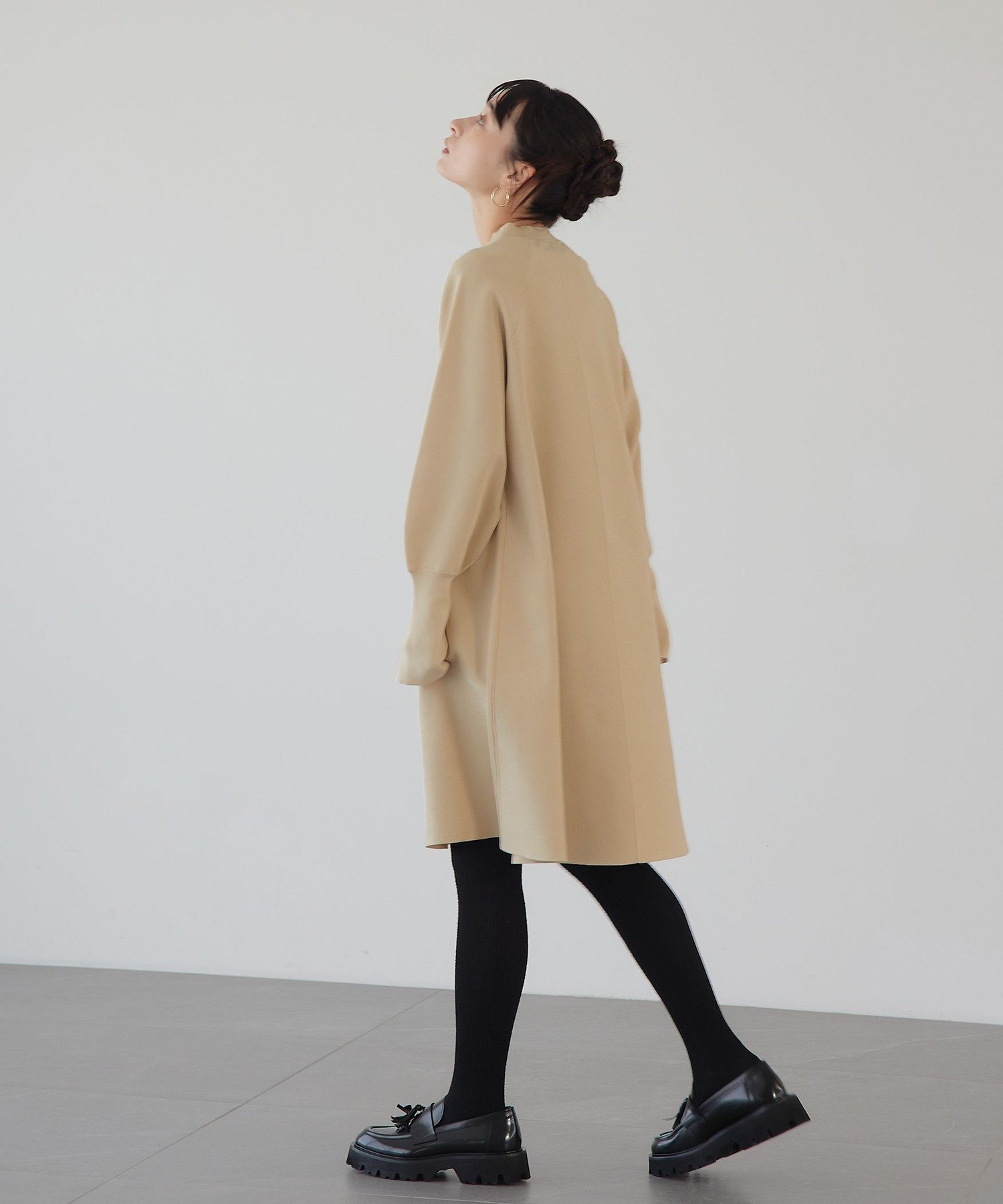 ユナイテッドアローズ EMMELREFINES クルーネックAラインワンピース UNITED ARROWS green label relaxing｜<EMMEL REFINES>EM クルーネック