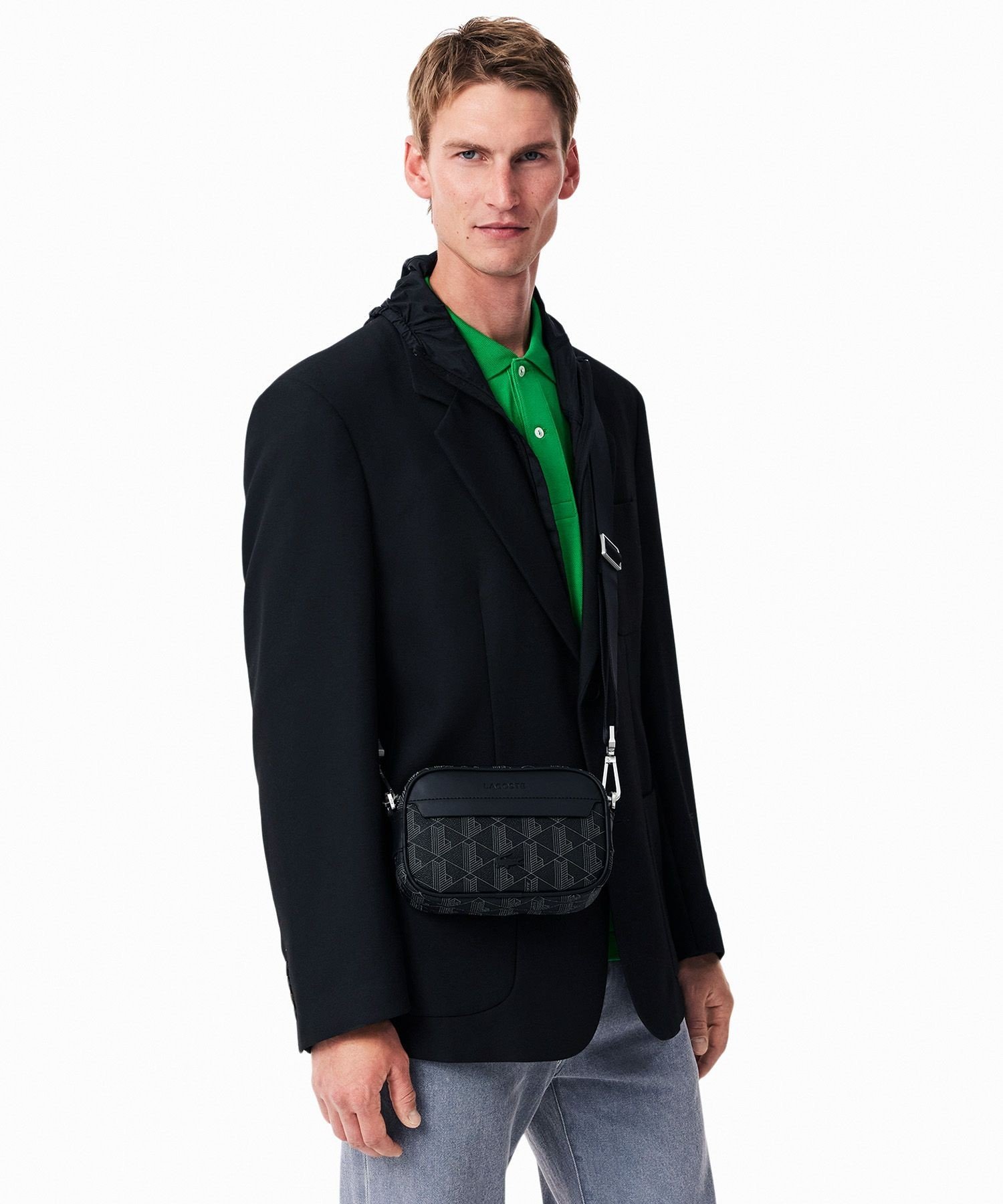 LACOSTE｜ザ ブレンド モノグラムリポーターバッグ / ショルダーバッグ