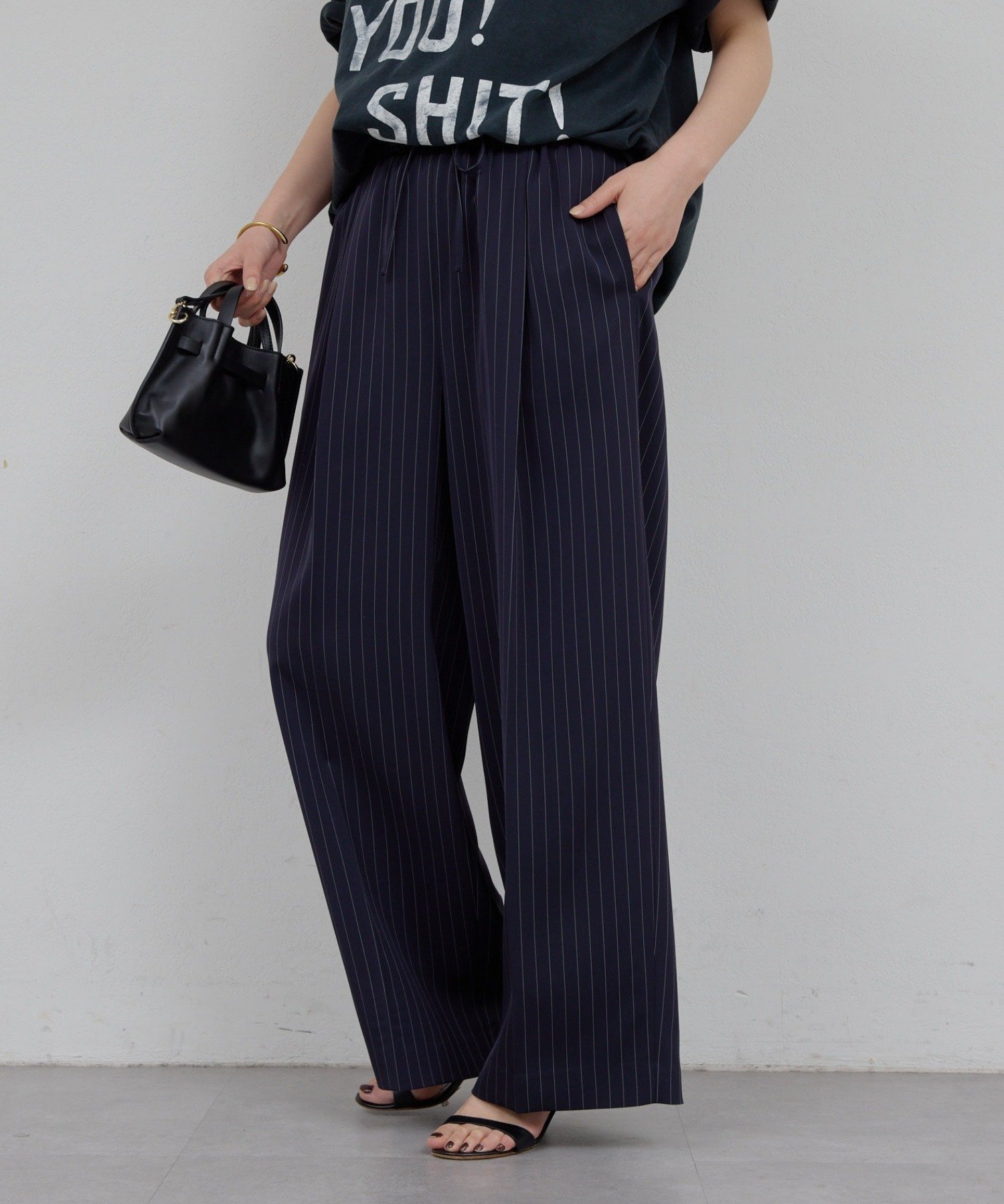 GALLARDAGALANTE｜【手洗い可】ストライプイージーパンツ | Rakuten