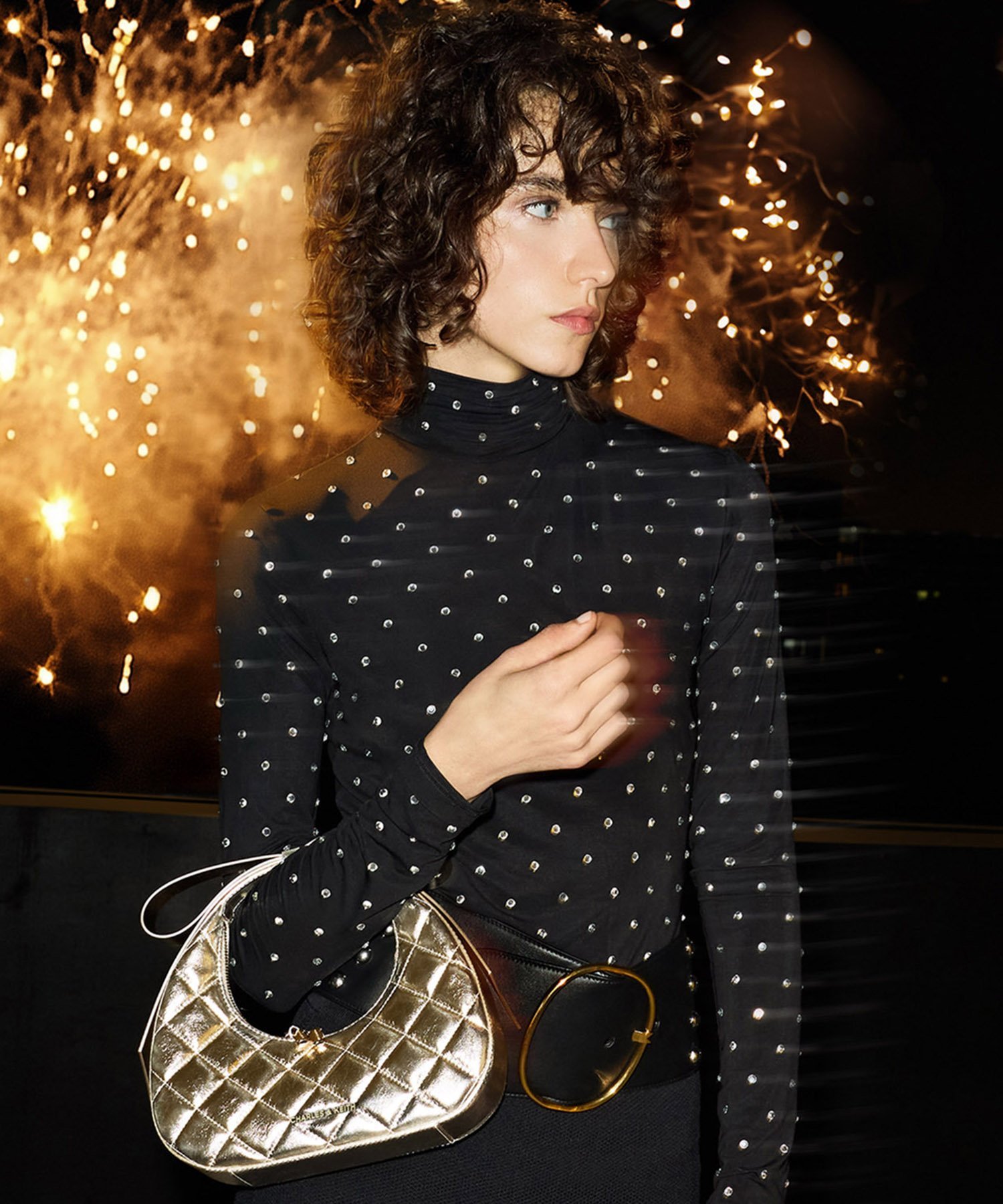 CHARLES & KEITH｜Janie ジェイニー キルトボウハンドル クレセント