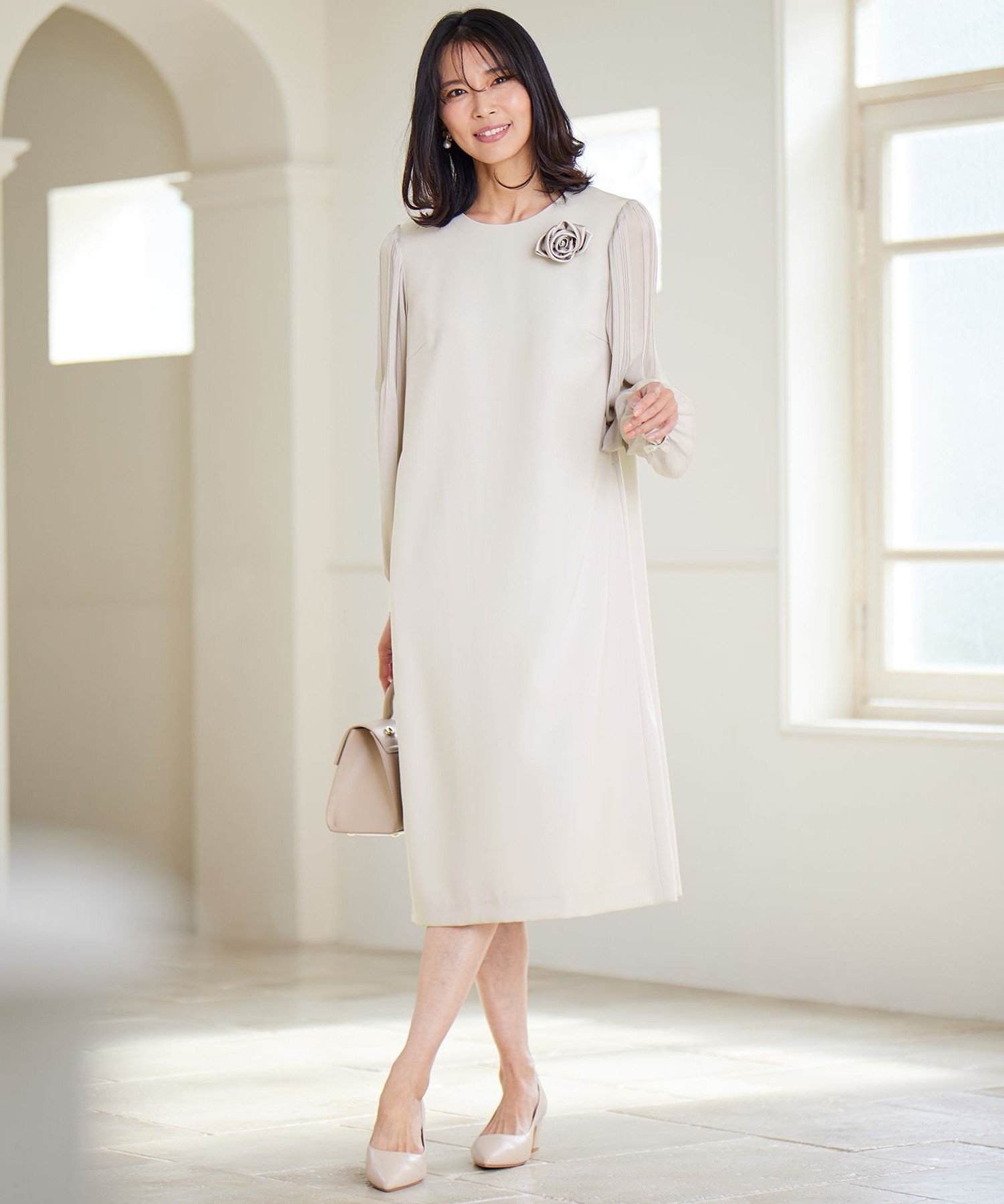 23区｜【セットアップ対応】トリアセダブルジョーゼット シフォン