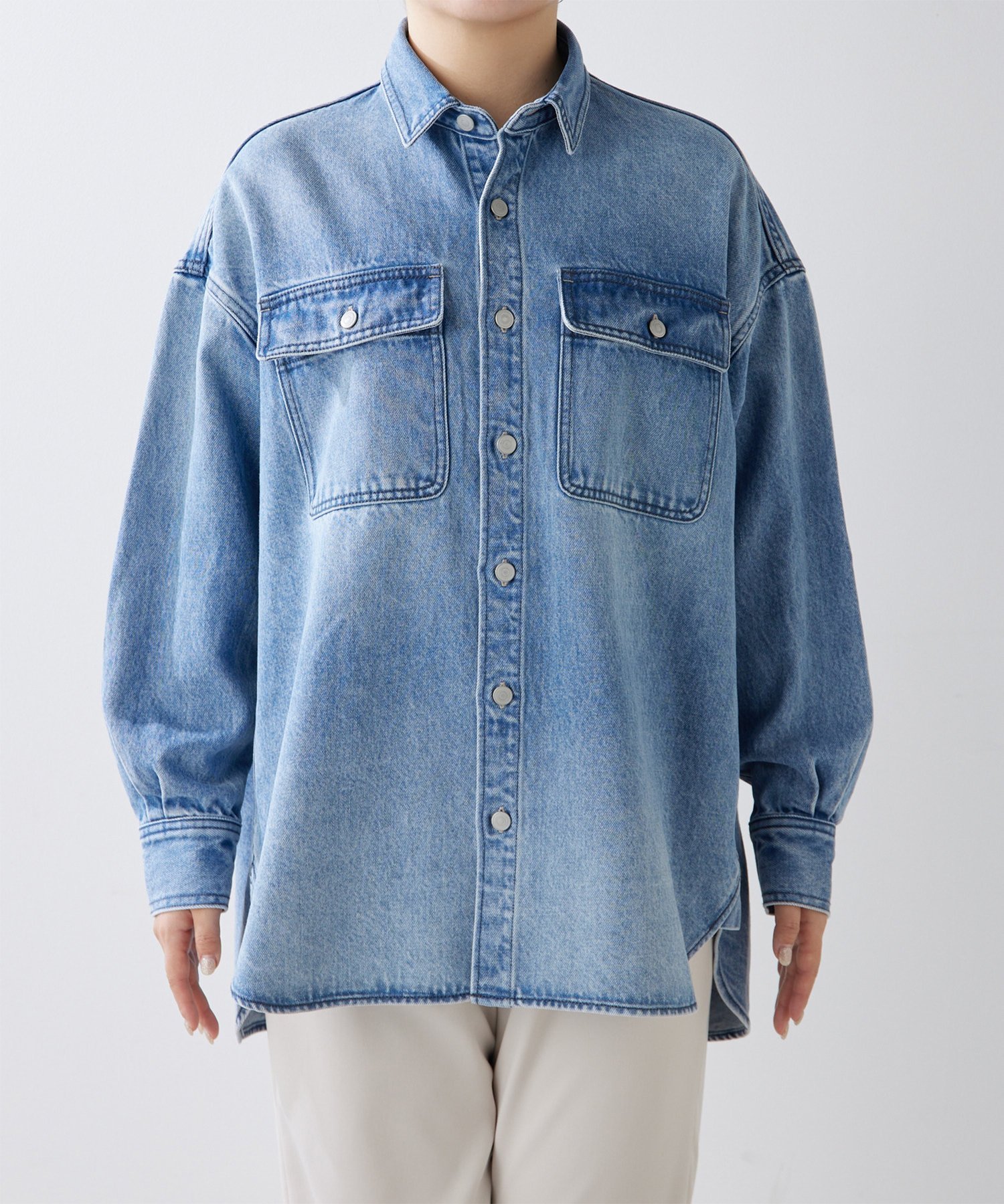 Whim Gazette｜ドロップデニムシャツ | Rakuten Fashion(楽天