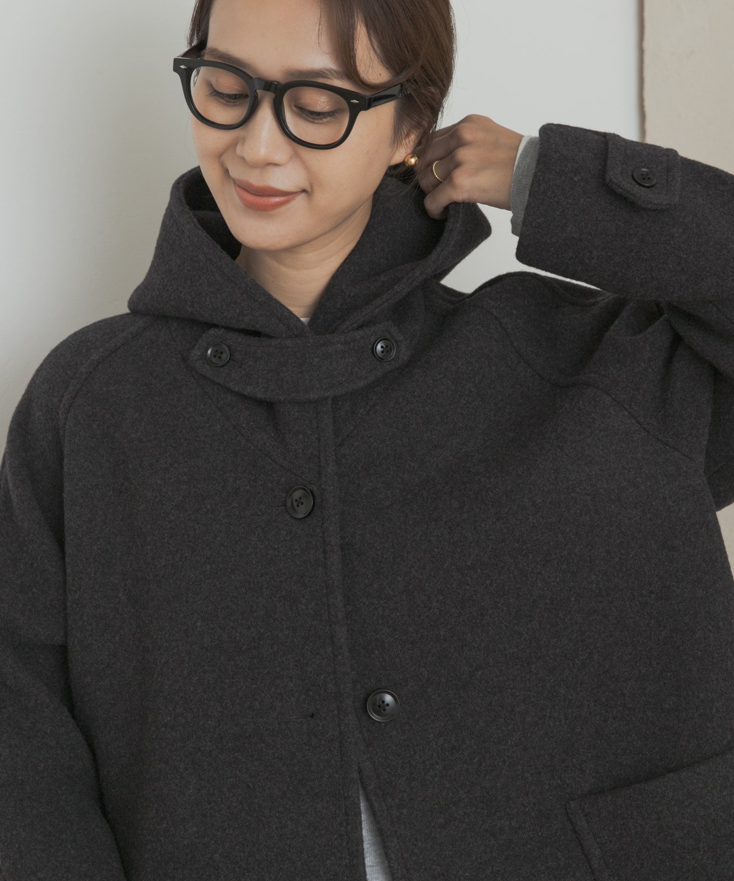 URBAN RESEARCH DOORS｜エアリーウールフードコート | Rakuten Fashion