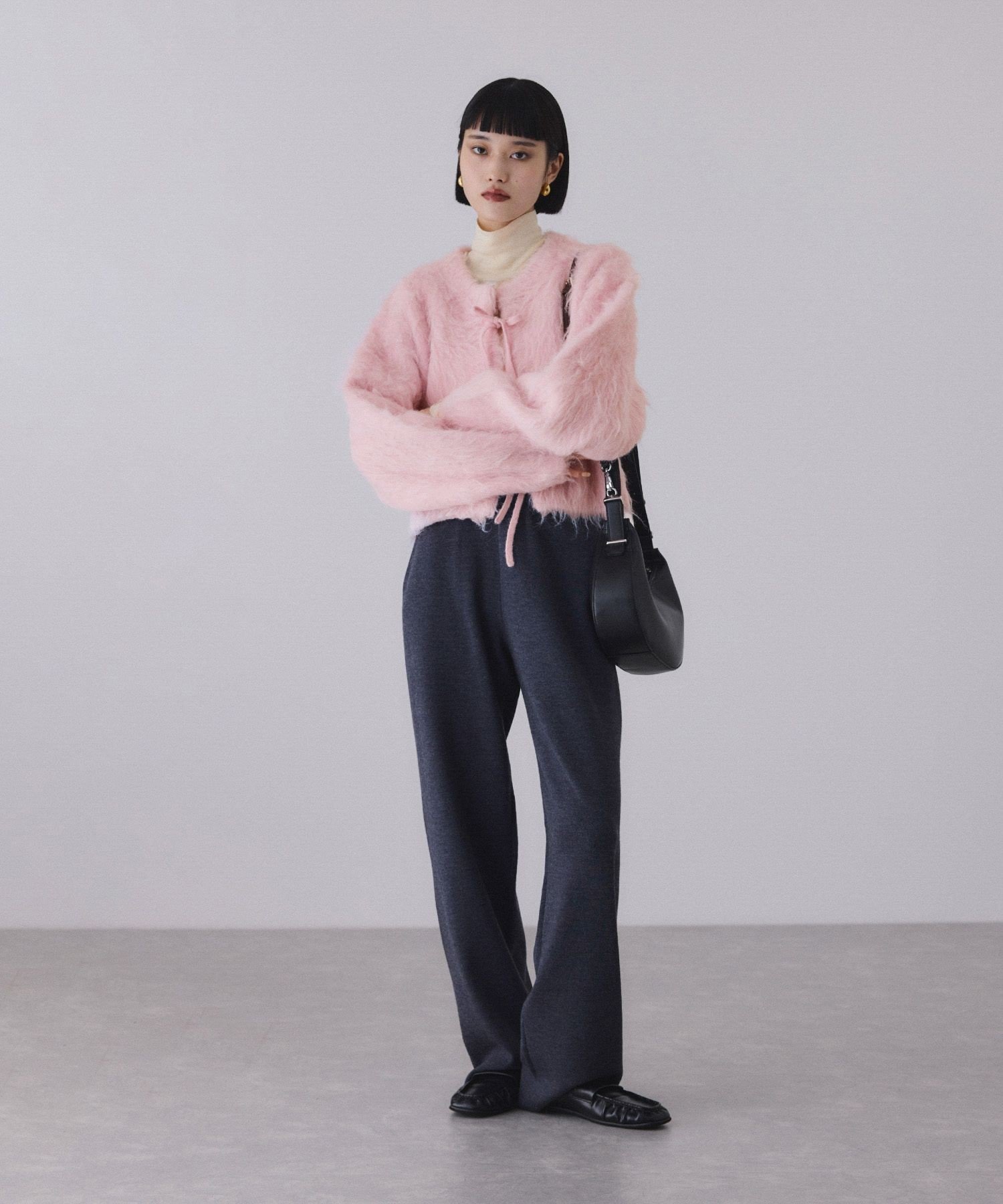 ADAM ET ROPE'｜アルパカフラッフィーカーディガン | Rakuten Fashion