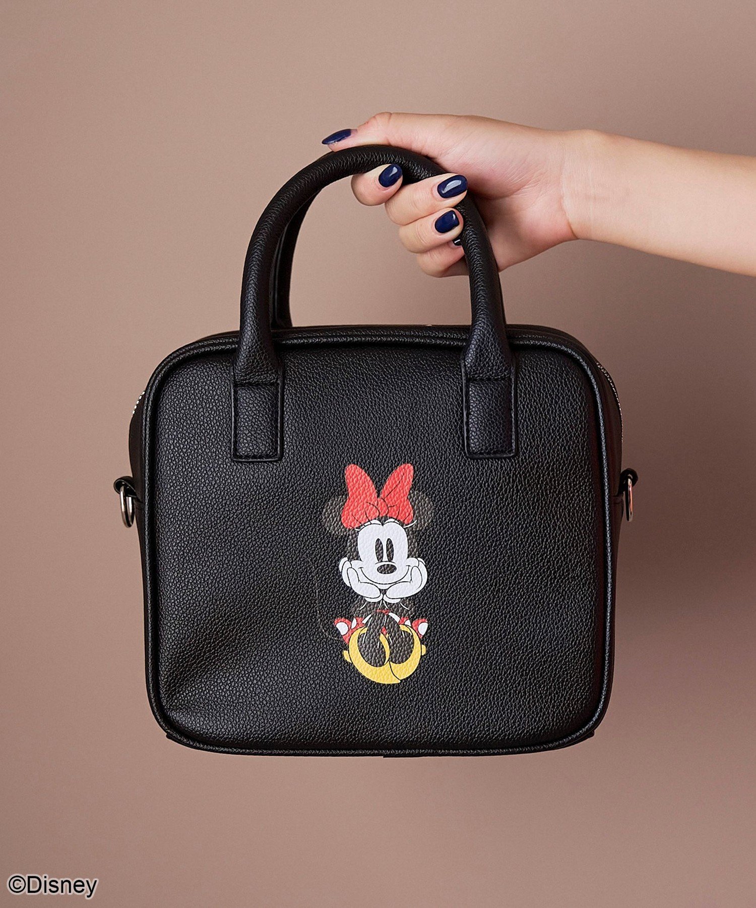 coen｜【MICKEY(ミッキー)/別注】レザーライクボストンバッグ