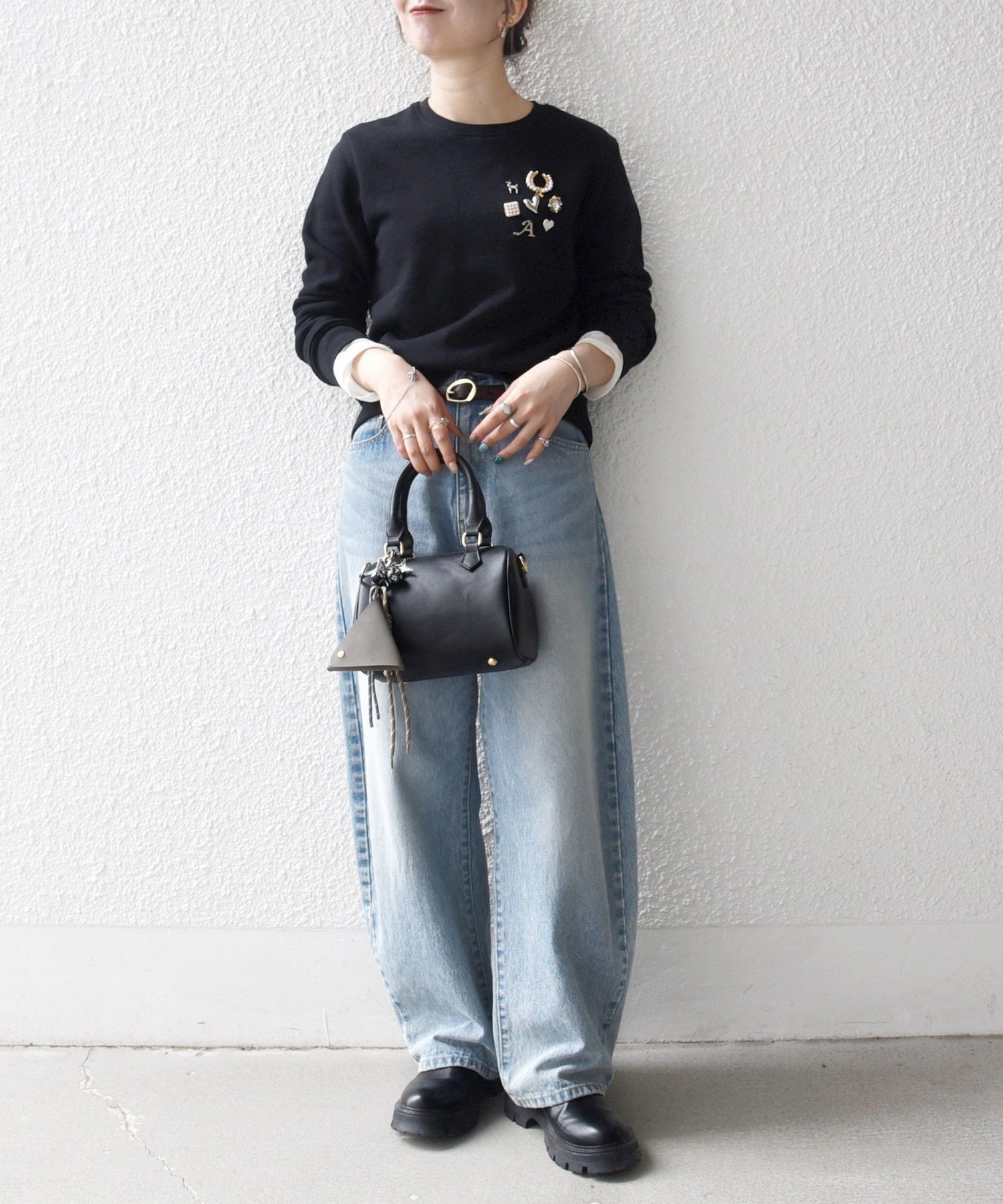 新品未使用　タグ付きビジュー クルーネックプルオーバー SHIPS SHIPS Colors:〈手洗い可能〉ビジュー クルーネック プルオーバー