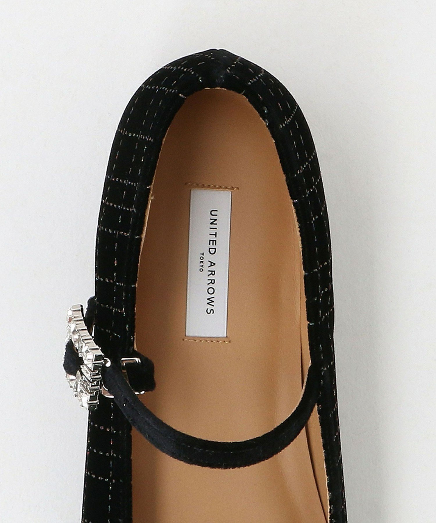 UNITED ARROWS｜グリッター ベルベット メリージェーン シューズ