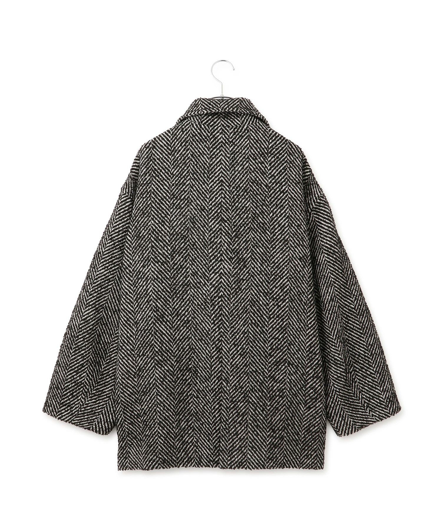 ADAM ET ROPE'｜【WEB限定】スタンドカラーウールミドルコート