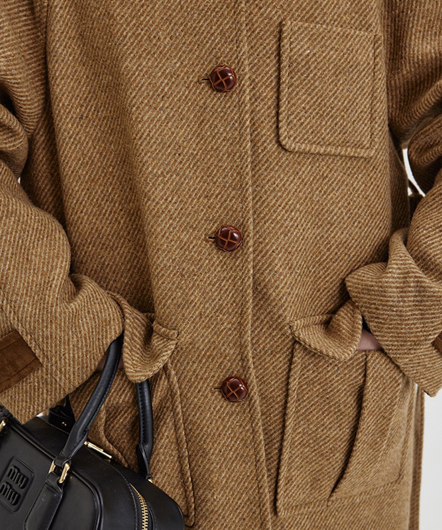 chuclla｜ラグラン ウールツイードジャケット FD23W194 Fano Studios