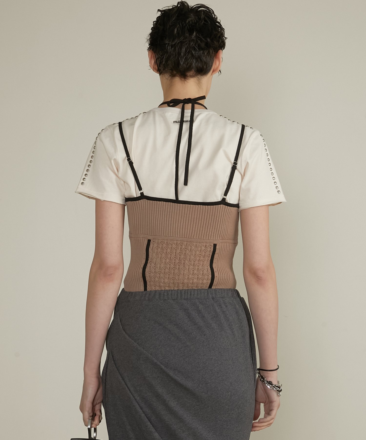 PRANK PROJECT｜アイレットニットボディスーツ / Eyelet Knit Bodysuit