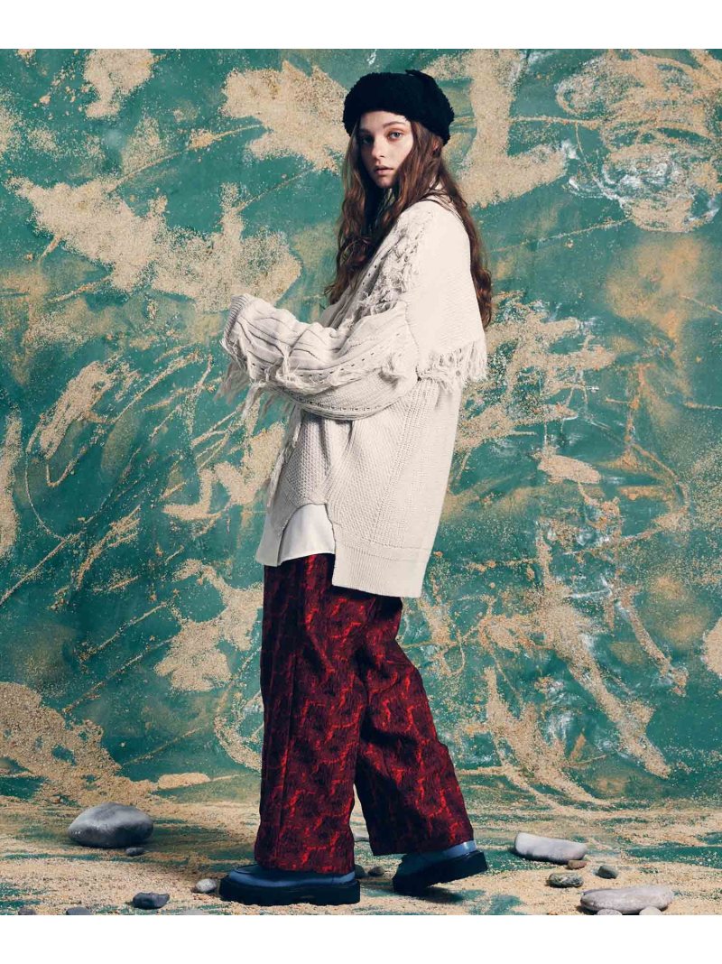 楽天市場】MAISON SPECIAL フリンジケーブルプライムオーバーVネック