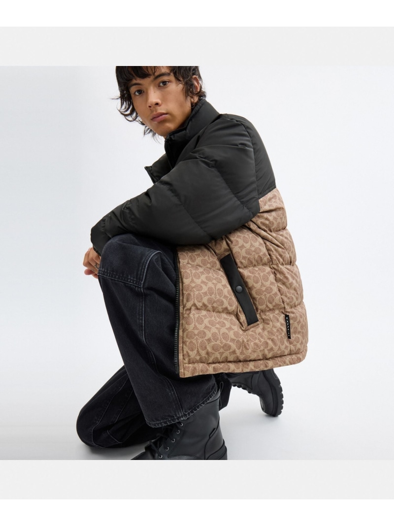 楽天市場】COACH OUTLET 【公式】シグネチャー ダウン ジャケット