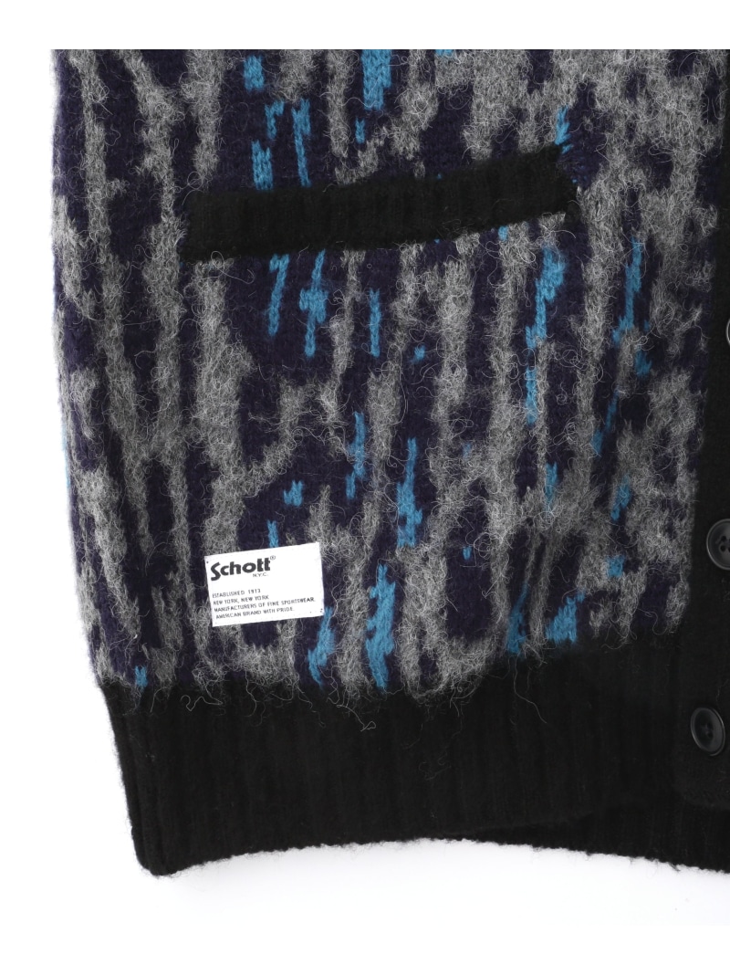 楽天市場】Schott SHAGGY KNIT LEOPARD/シャギーニット レオパード
