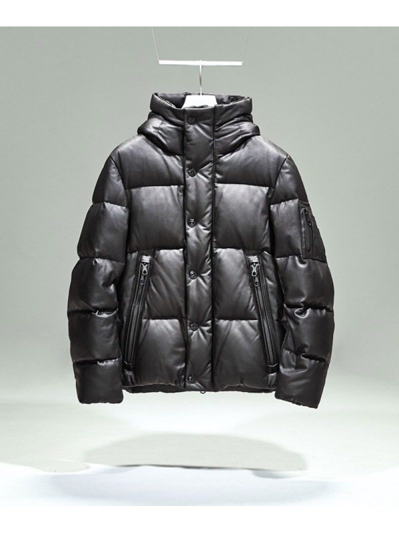 楽天市場】NANO universe 西川ダウン(R) [SHIELD] ラムレザーダウン