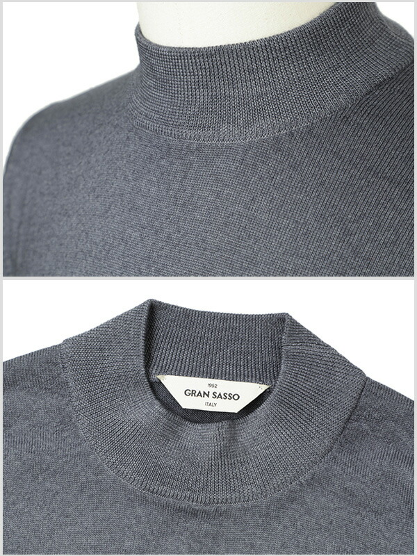 楽天市場】Gran Sasso グランサッソ ニット モックネック ハイゲージ