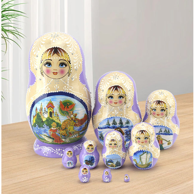 楽天市場】マトリョーシカ ロシア 人形 民芸品 土産物 手作り人形