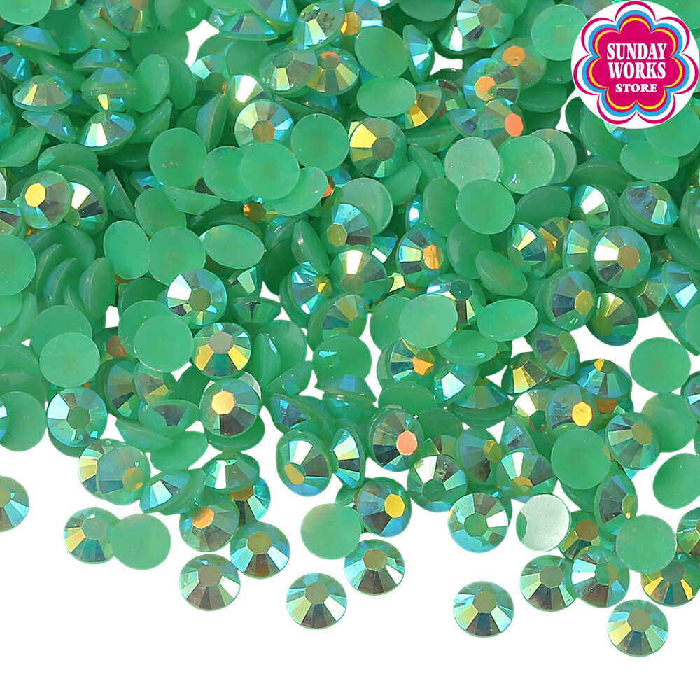 楽天市場】ミルキーストーン ラインストーン 高分子ストーン 大容量