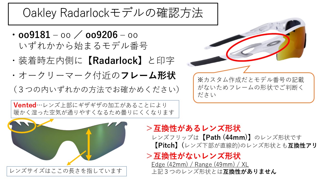 楽天市場】オークリー レーダーロックパス 交換レンズOakley RADARLOCK