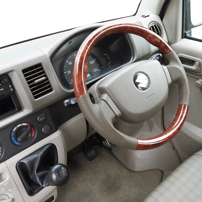 楽天市場】スズキ エブリイバン DA64V ガングリップステアリング 茶