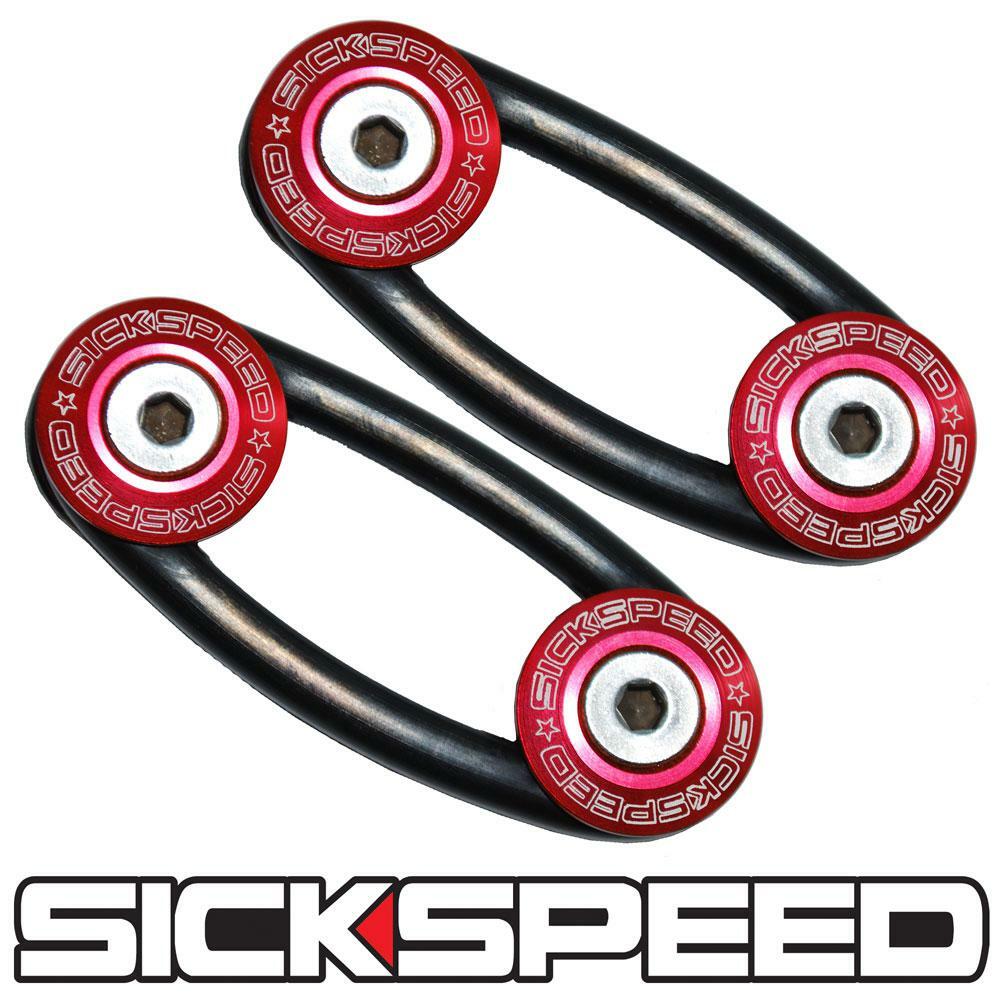 楽天市場】SICKSPEED バンパークイックリリース レッド フラット 左右1
