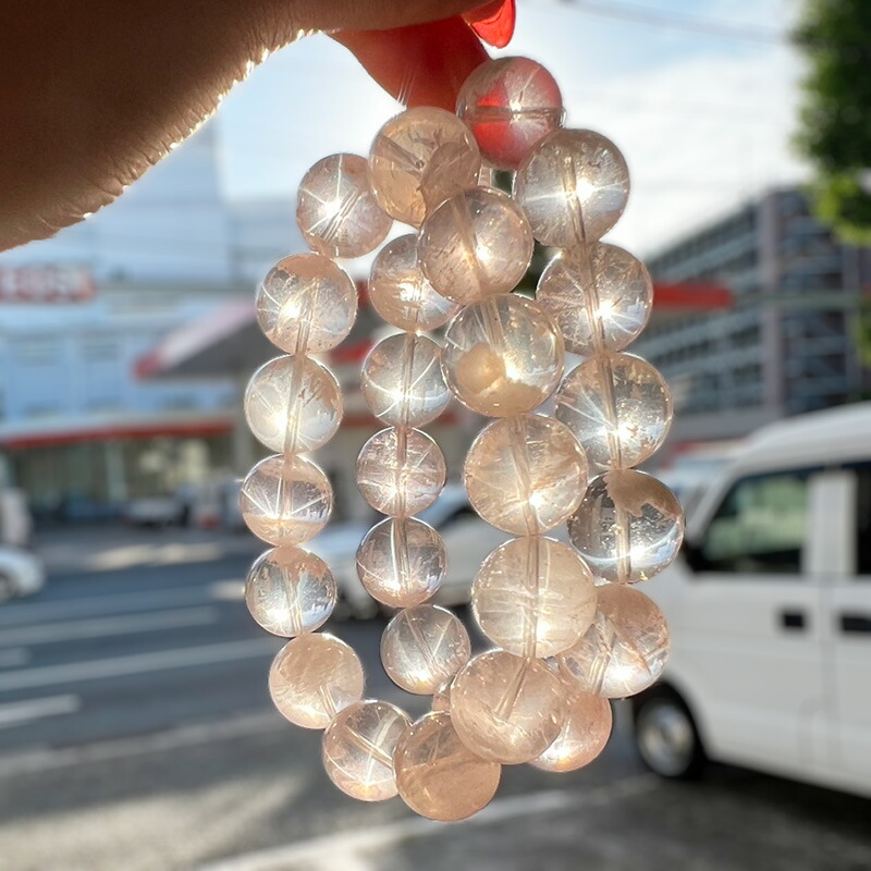 楽天市場】ローズスノーガーデンクォーツ ブレスレット スターローズ