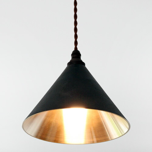 楽天市場】FUTAGAMI真鍮のペンダントランプ鋳肌・円錐 削り出し仕上げ