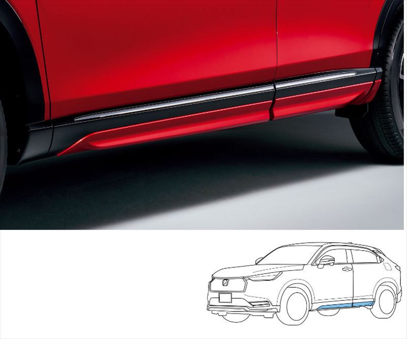 楽天市場】『ヴェゼル』 純正 RV4 RV5 RV6 サイドロアーガーニッシュ