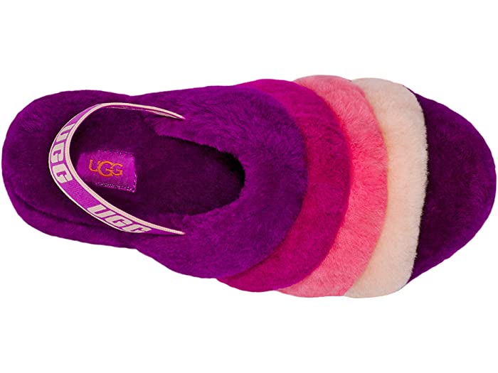 楽天市場】アグ サンダル レディース フラフ イヤー スライド パープル