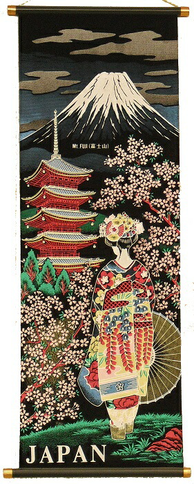 楽天市場】【日本のお土産】 掛け軸 中サイズ(高さ約84cm) 桜舞妓