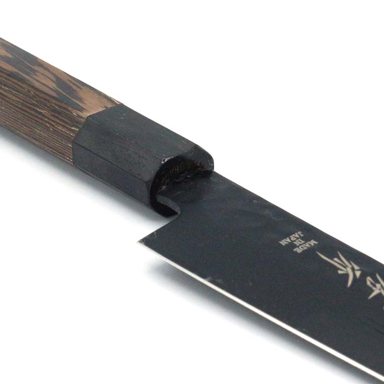 楽天市場】堺 孝行 黒影 V金10号 鎚目 テフロン加工 ペティナイフ 和