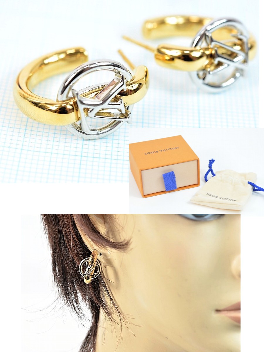 楽天市場】【新品同様】ルイヴィトン ピアス ブックル ドレイユ マイLV