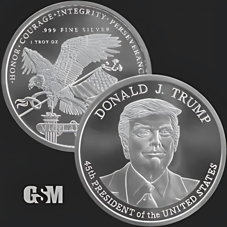 楽天市場】ドナルド トランプ 2024 1 オンス .999 シルバー BU コイン