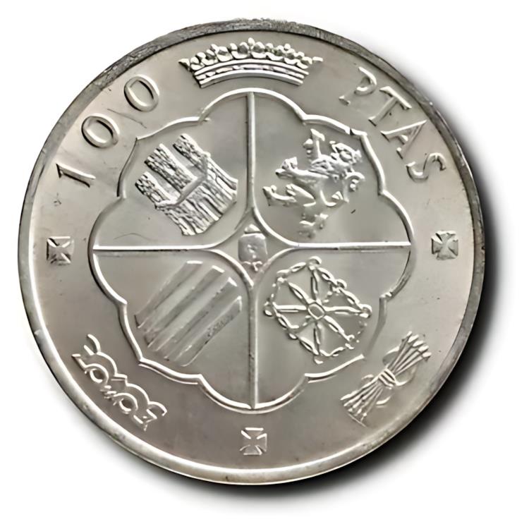 楽天市場】1966 スペイン 100 ペセタ フランシスコ フランコ シルバー