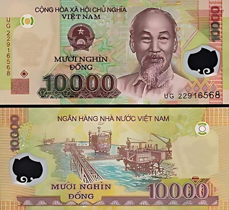 楽天市場】ベトナム 10000 ドン 2022、UNC、10 個ロット、ポリマー、P