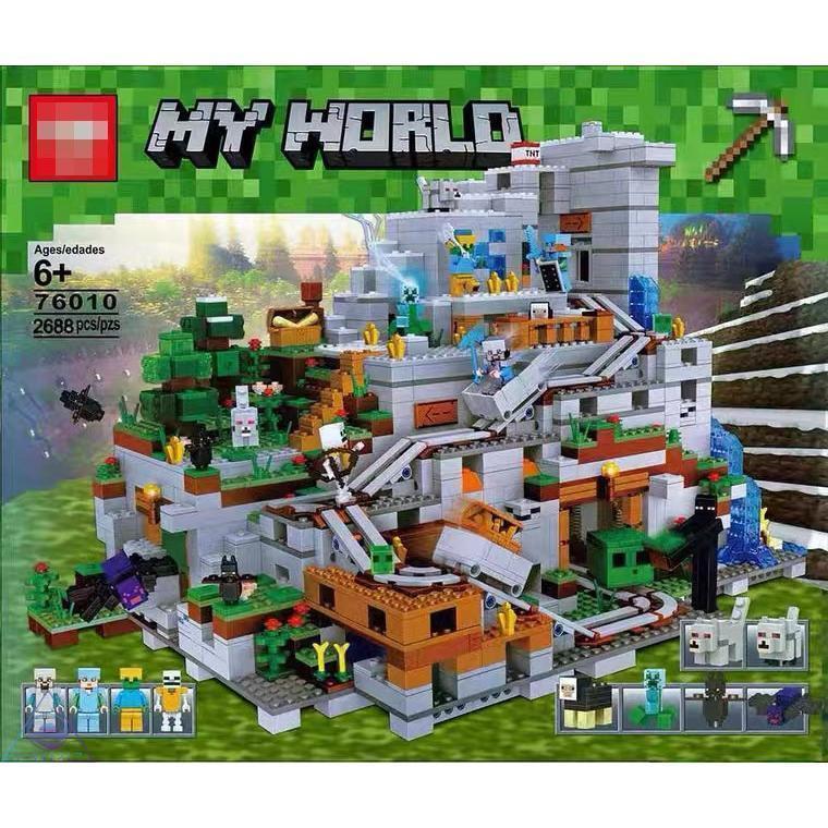 楽天市場】☆＜人気商品＞☆マインクラフト 山の洞窟 大人気ミニフィグ