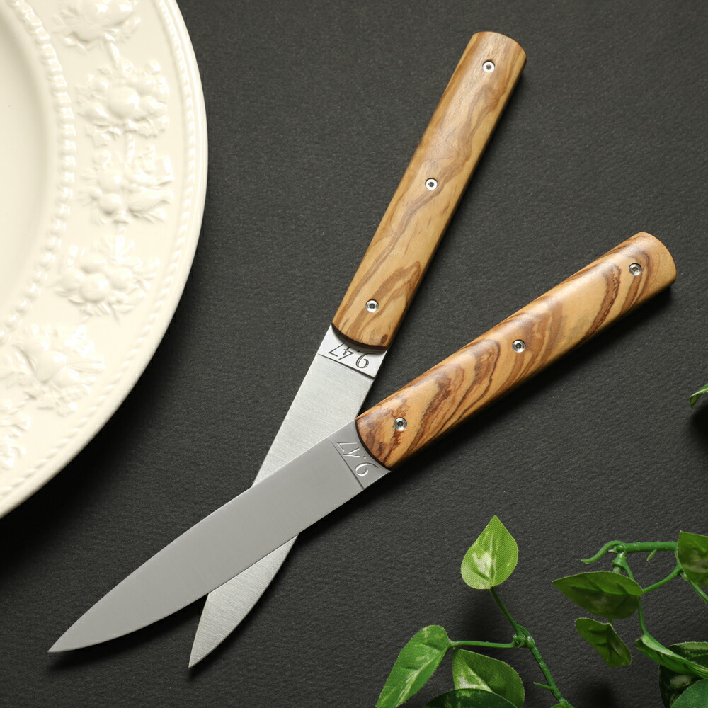 楽天市場】ペルスヴァル 9.47 ステーキナイフ 天然木ハンドル 2本