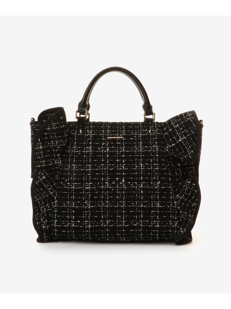 楽天市場】ツイードフリルトート(大) SAMANTHAVEGA サマンサ ベガ