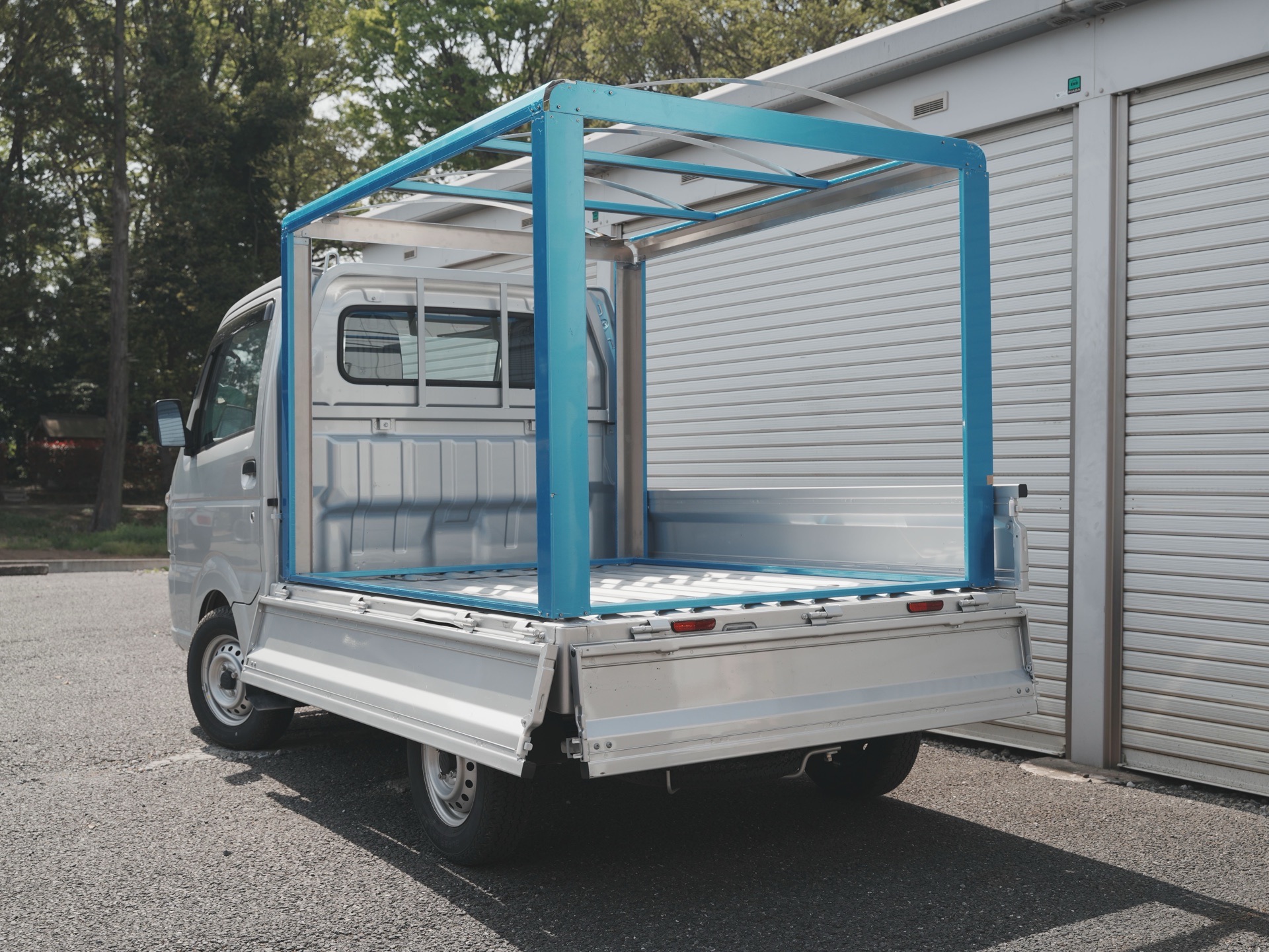 楽天市場】「RV-2」 軽トラック荷台用 フレーム ＆三開放幌 軽トラ幌