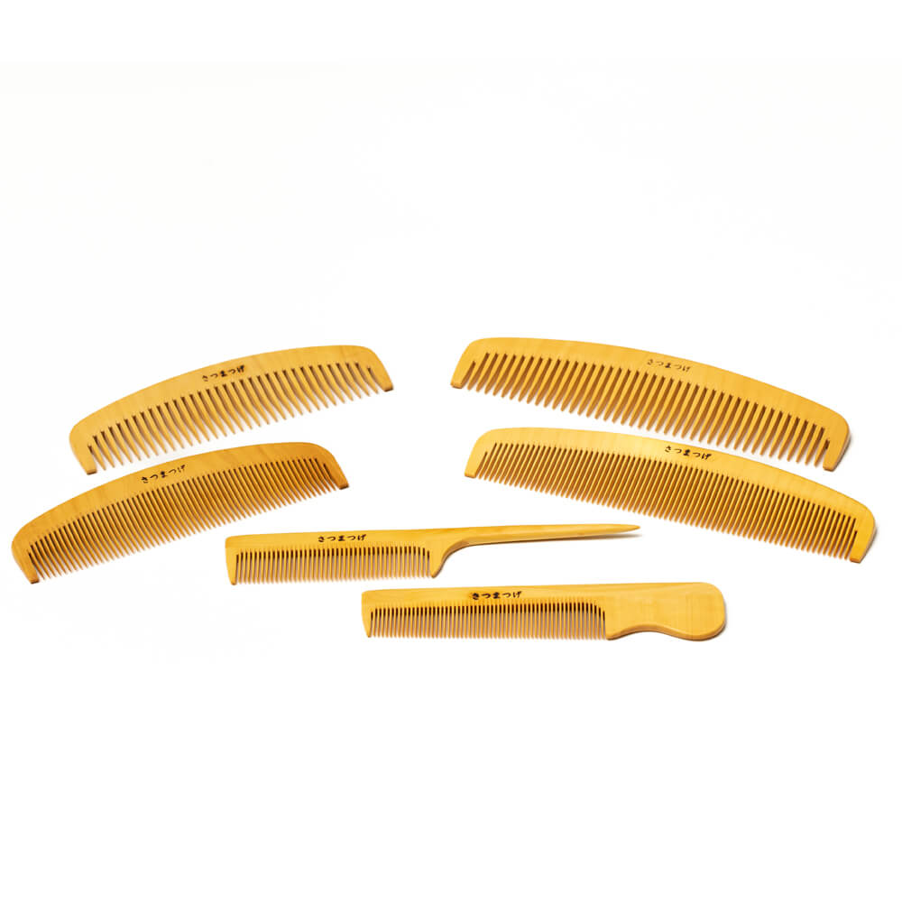 楽天市場】つげ櫛 さつまつげ 【手付櫛】 薩摩つげ 椿油仕立 さんび