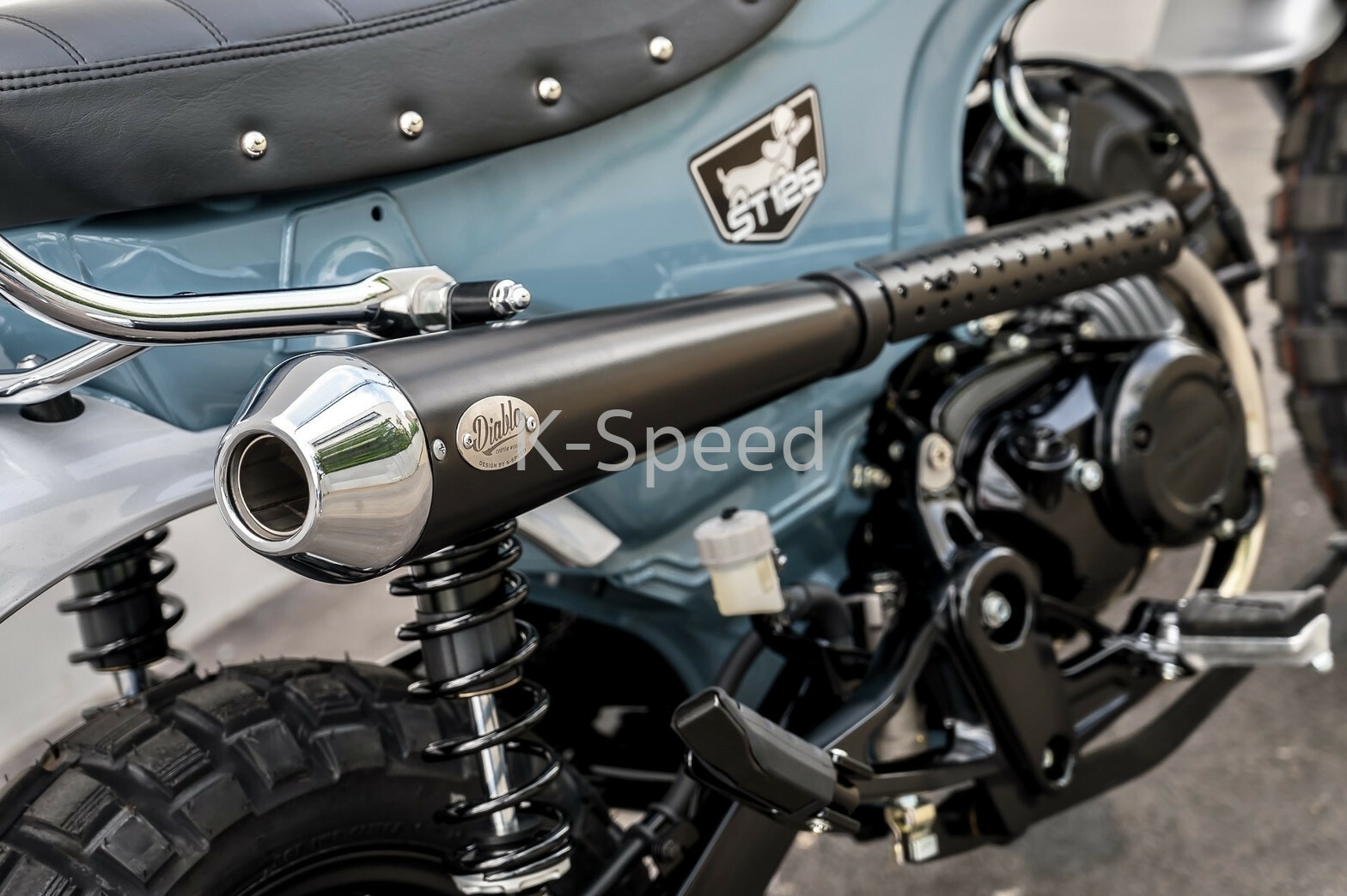 楽天市場】DAX125 K-SPEED Diablo DX009 マフラー フルエキゾースト