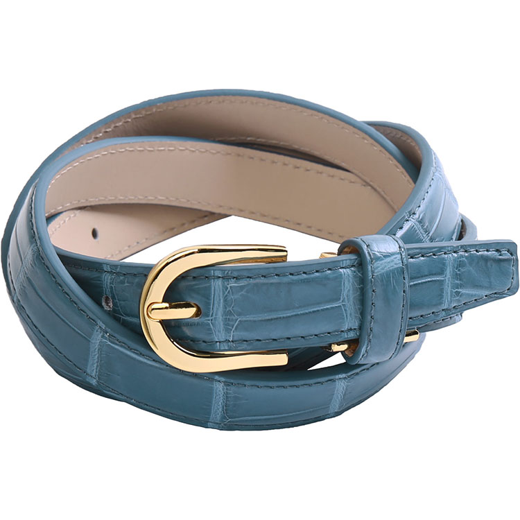 楽天市場】クロコダイル ベルト レディース 本革 マット加工 艶なし 革