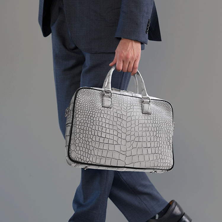 楽天市場】日本製 クロコダイル 2way ビジネスバッグ マット 加工