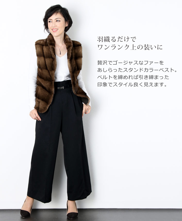 楽天市場】【40%offクーポン】ミンク ラム革 カシミヤ ニット