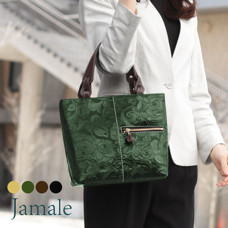 楽天市場】牛革 ハンドバッグ 日本製 本革 レディース Jamale 牛革