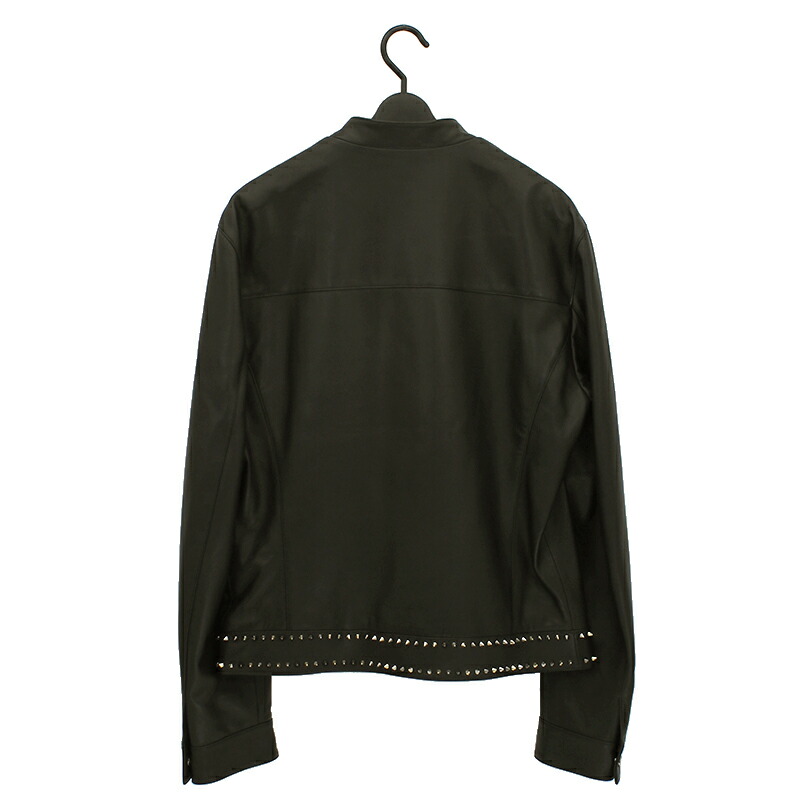 楽天市場】ヴェルサーチェ ジャケット メンズ ライダース 革ジャン