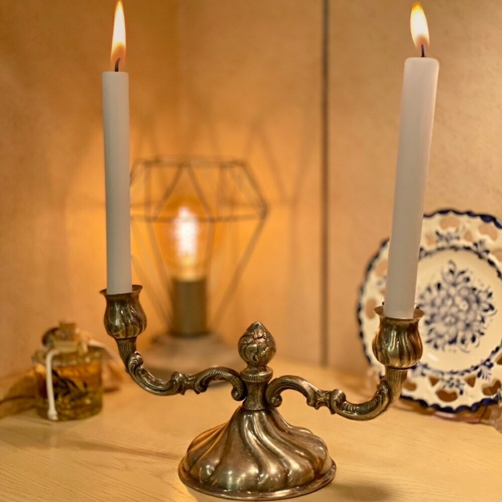 楽天市場】キャンドルスタンド 燭台 洋白 ニッケルシルバー フランス