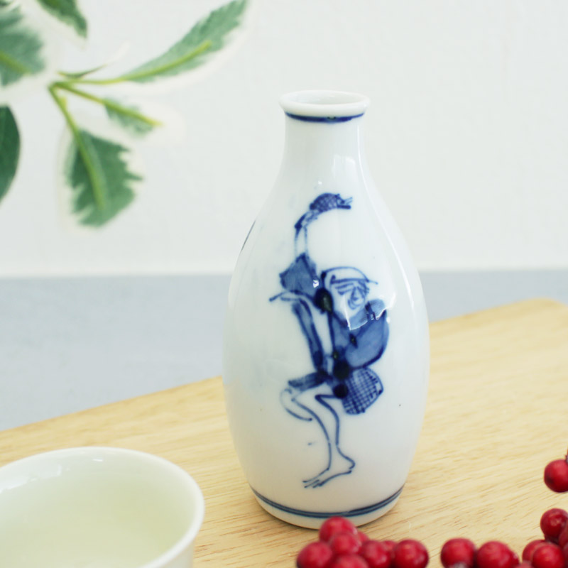 楽天市場】【アウトレット】染付 鰌掬い 徳利（満水約170cc） / 酒器