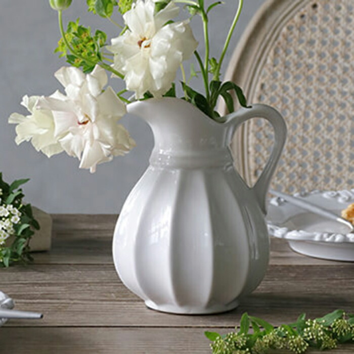 楽天市場】フラワーベース ホワイト Lotti S // 花瓶 花器 陶器 白