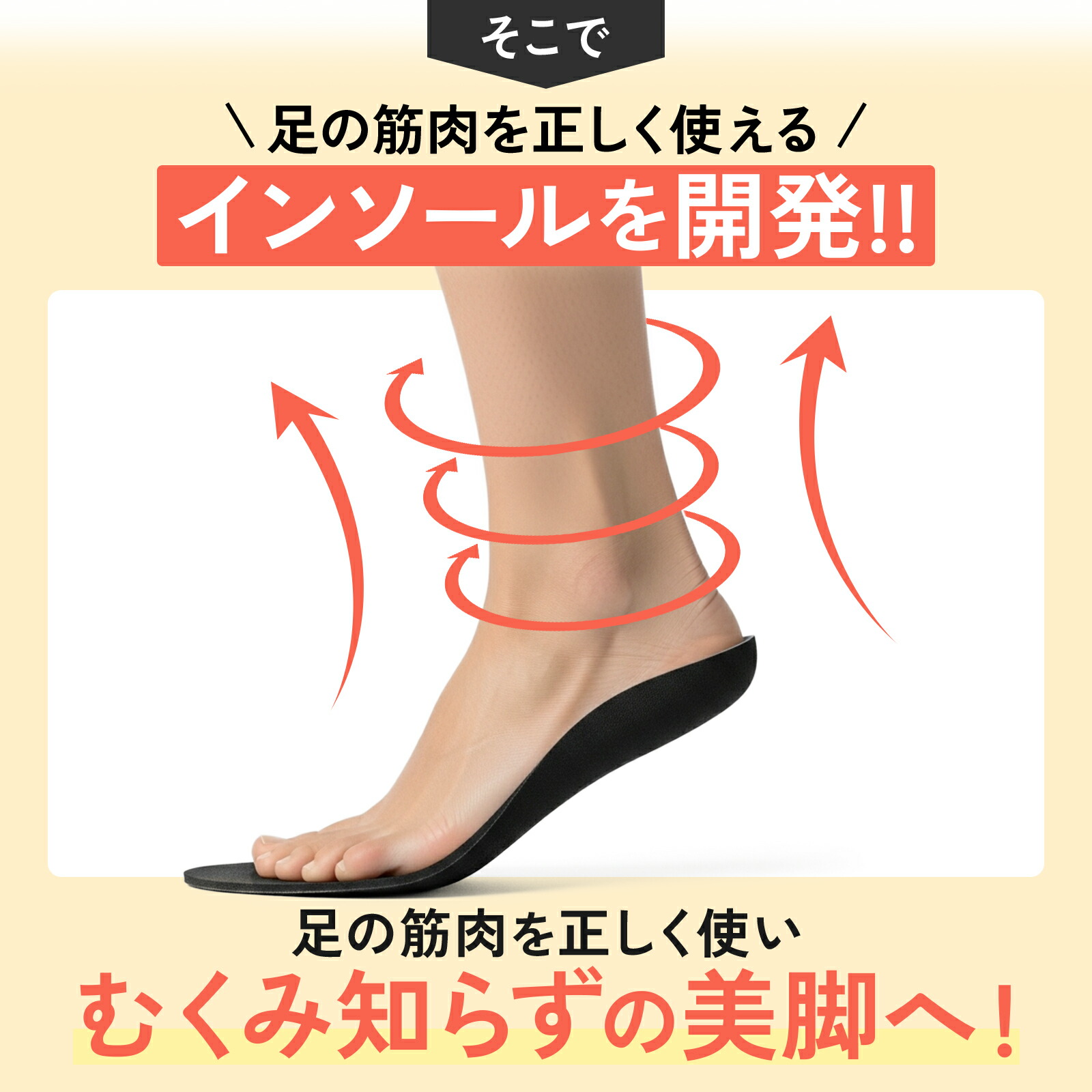 楽天市場】【4足セット】 ウォーキュット 【美脚サポートインソール